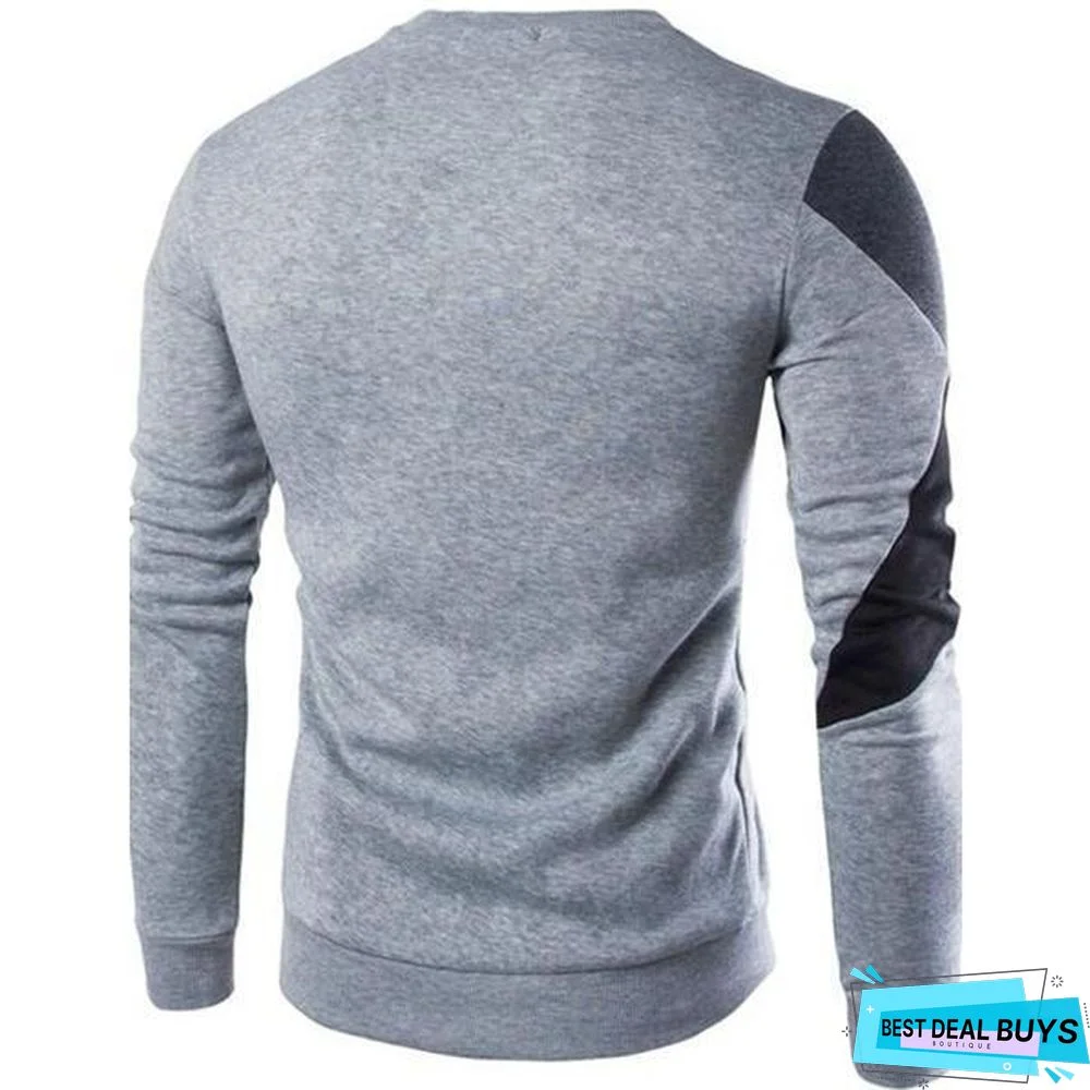 Men's Fashion Casual Teaching Long Sleeve Sweatshirt