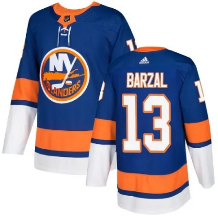 Men's  New York Islanders #13 Mathew Barzal Royal Stitched NHL Jersey
