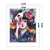 (Counted/Stamped) 9CT/11CT Illustration Girl- Cross Stitch 41*50cm/16.14*19.69in