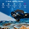 APLOS AP70 Scuba Diving Video Light, 6000 Lumen, 135 Degrees Wide Beam Angle, Underwater Flashlight with Red UV Light APLOS Dive Light Official