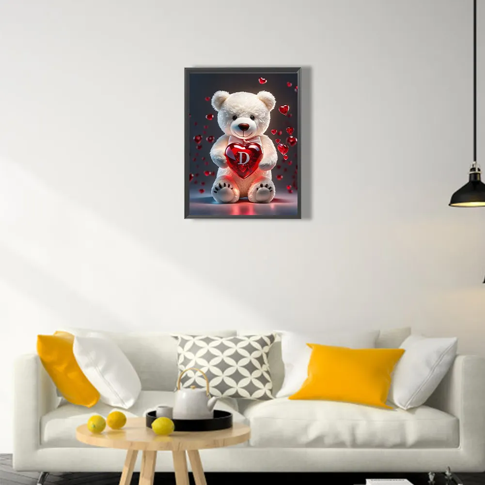 Diamond Painting - Full Square Drill - Bear Love D(Canvas|35*45cm)