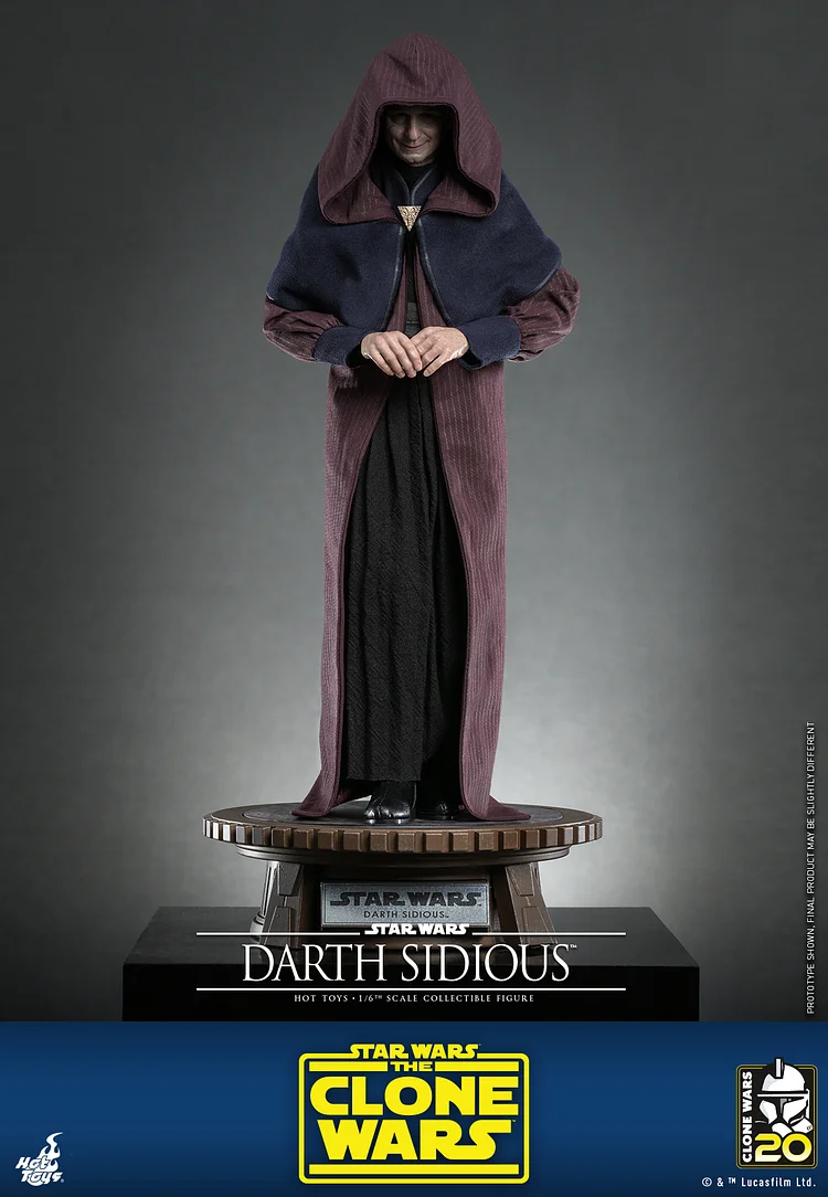 PRE-ORDER HotToys Star Wars：The Clone Wars Darth Sidious （TMS102 ) 1/6 Action Figure