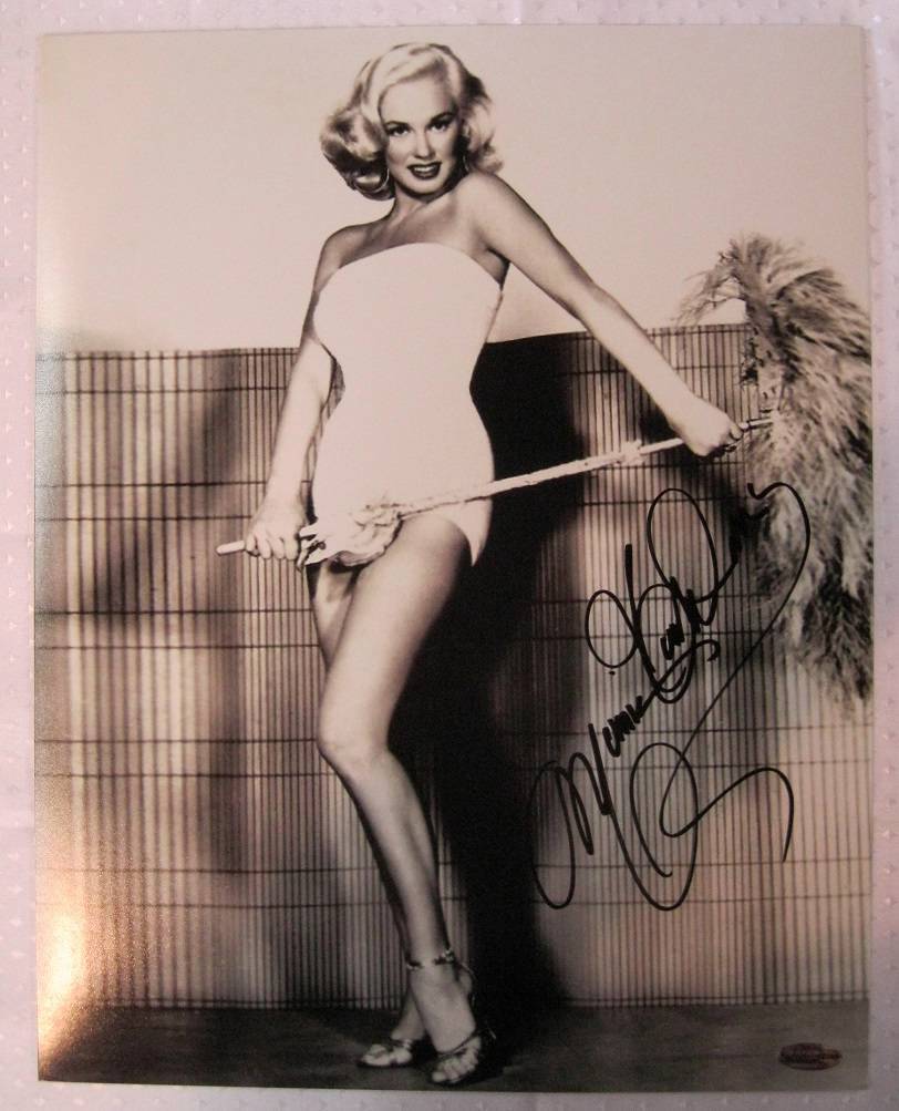 Mamie Van Doren Signed 16x20 Autograph Photo Poster painting Playboy Model Auto OC Hologram A