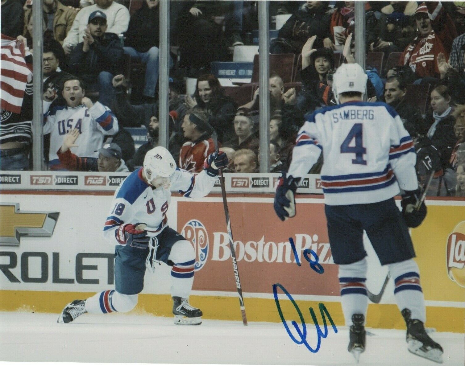 Team USA Oliver Wahlstrom Signed Autographed 8x10 Photo Poster painting COA #8