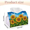 Sunflower Diamond Painting Tissue Box 7.48x5.12Inch Diamond Art Tissue Box 5D Diamond Art Tissue Cover for Kitchen Restaurant Bar Office Parties