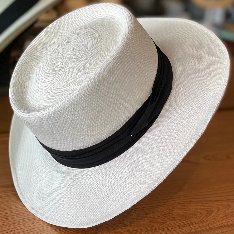 【Pre-sale】 ! 🌿Can be rolls up for packing -Handmade Panama Hat-Golf Fino