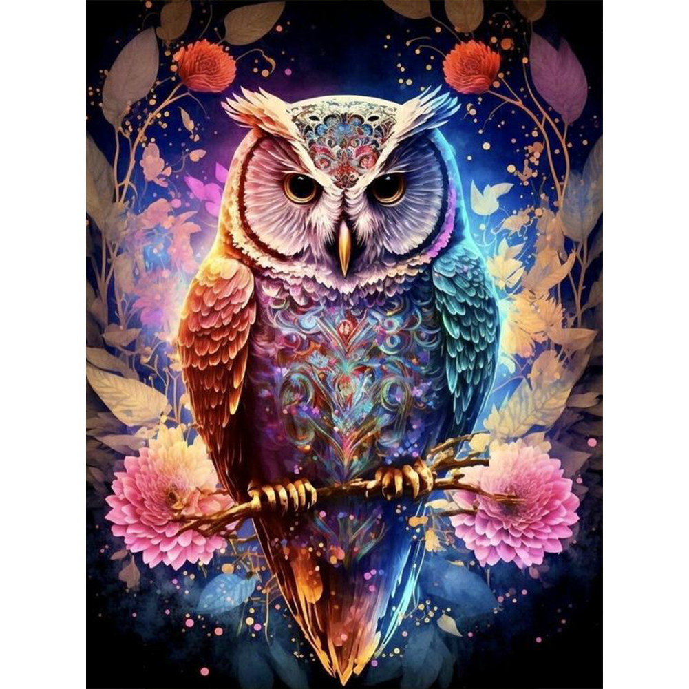 Galaxy Owl - 5D Diamond Painting 