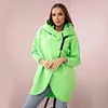 Women's Plus Size Casual Zipper Hooded Design Sports Fleece Sweatshirt Zipper Jacket