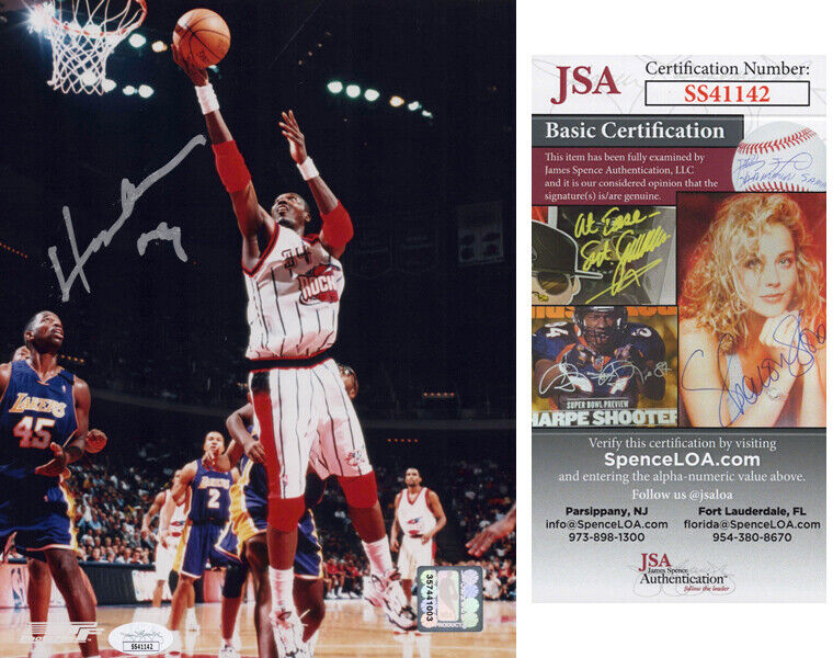 HAKEEM OLAJUWON signed Autographed HOUSTON ROCKETS