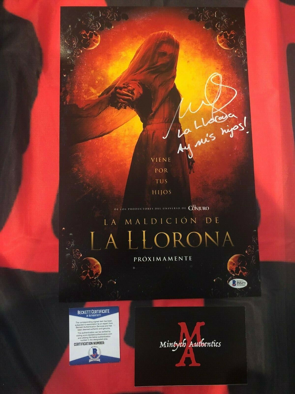 MARISOL RAMIREZ THE CURSE OF LA LLORONA SIGNED 11x17 Photo Poster painting! BECKETT COA! HORROR!