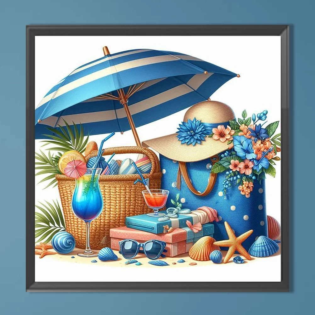 Diamond Painting - Full Round Drill - Beach Bag(Canvas|30*30cm)