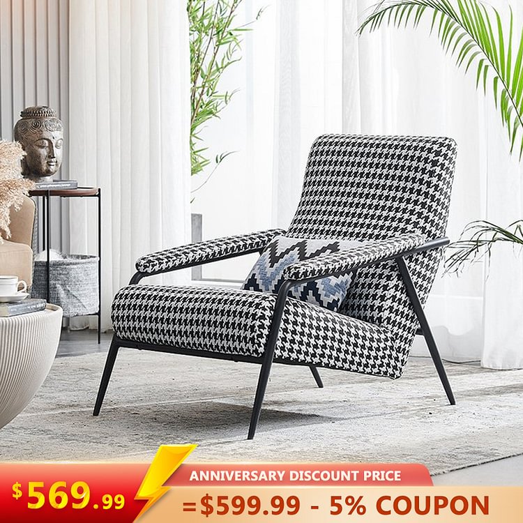 Homemys Modern Accent Chair with Cushion Rocking Chair