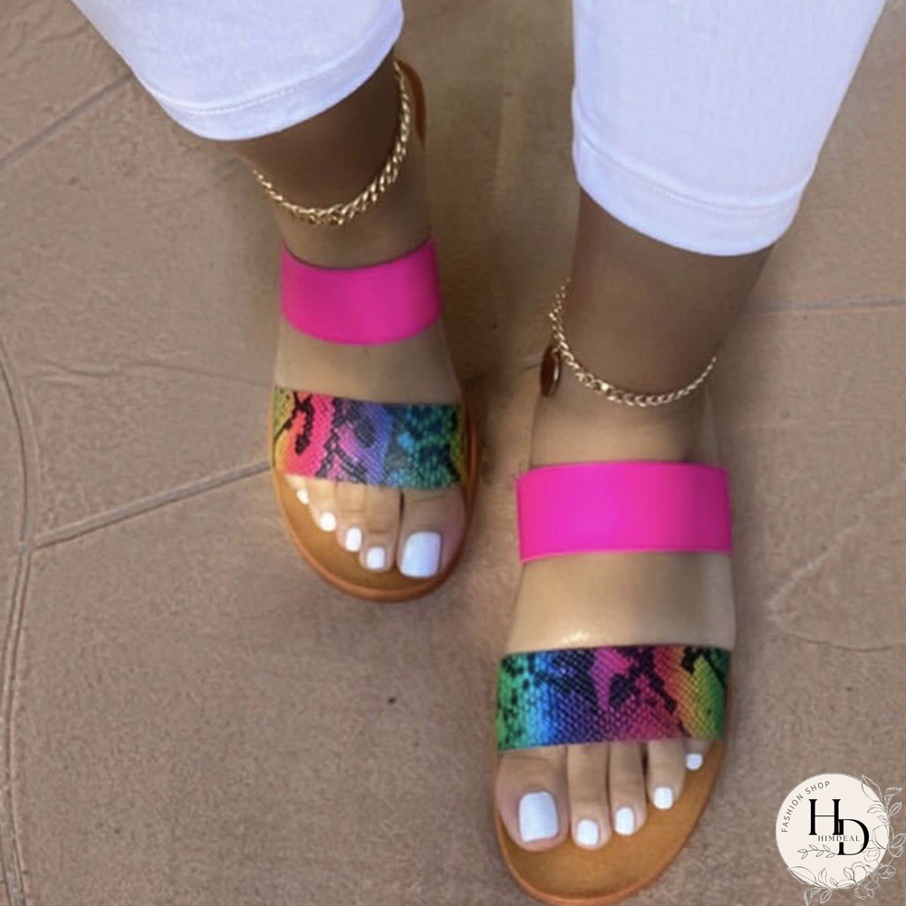 White Casual Street Hollowed Out Patchwork Printing Opend Comfortable Out Door Shoes