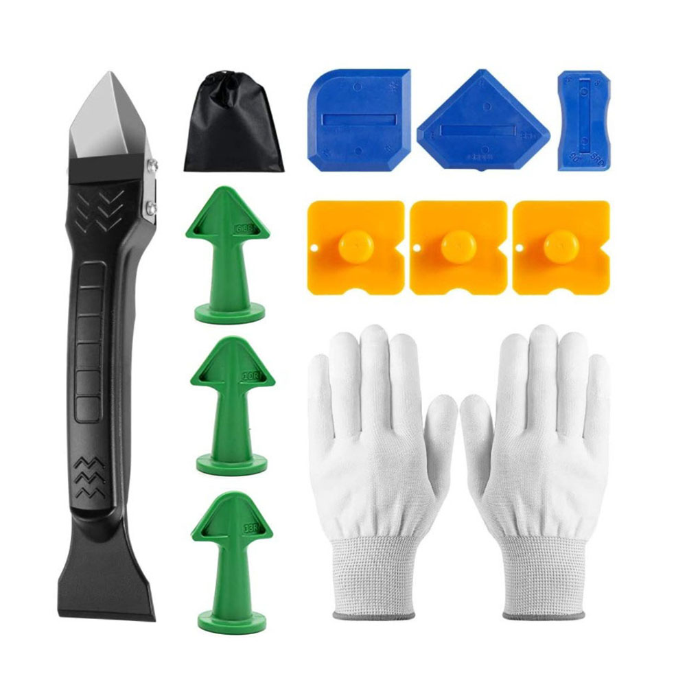 

13 In 1 Caulk Nozzle Scraper Set Silicone Grout Caulking Finishing Tools, 501 Original