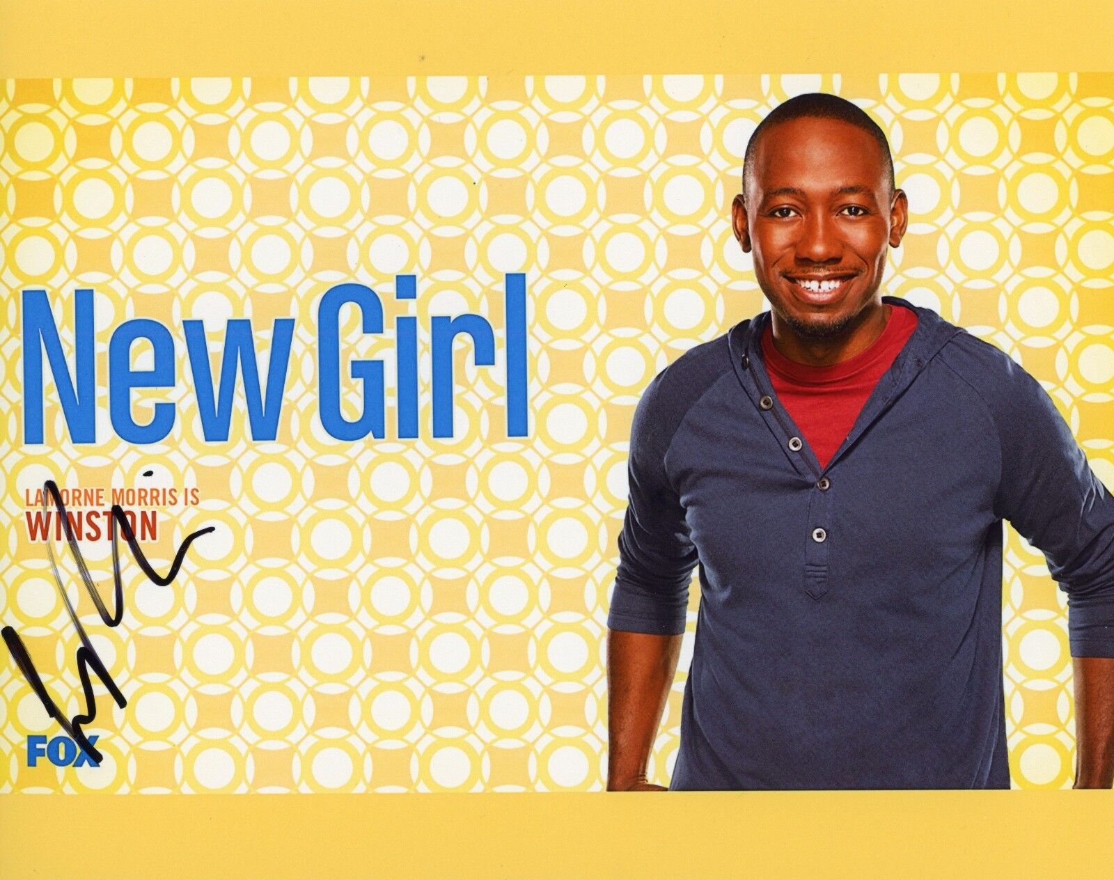 ~~ LAMORNE MORRIS Authentic Hand-Signed NEW GIRL