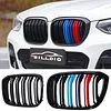 BILLDIO G01 G02 Color Grille? Front Bumper Kidney Grill Compatible with X3 X4 2018-2021 G01 G02 Double Slats