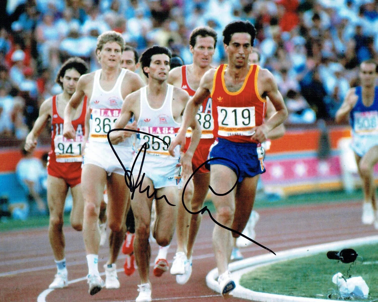 Steve CRAM Signed Autograph Olympic Games 10x8 Athletics Photo Poster painting D COA AFTAL