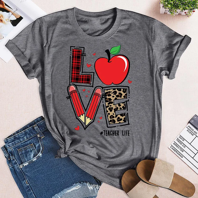 Teach Love Back To School T-Shirt-05152-Annaletters