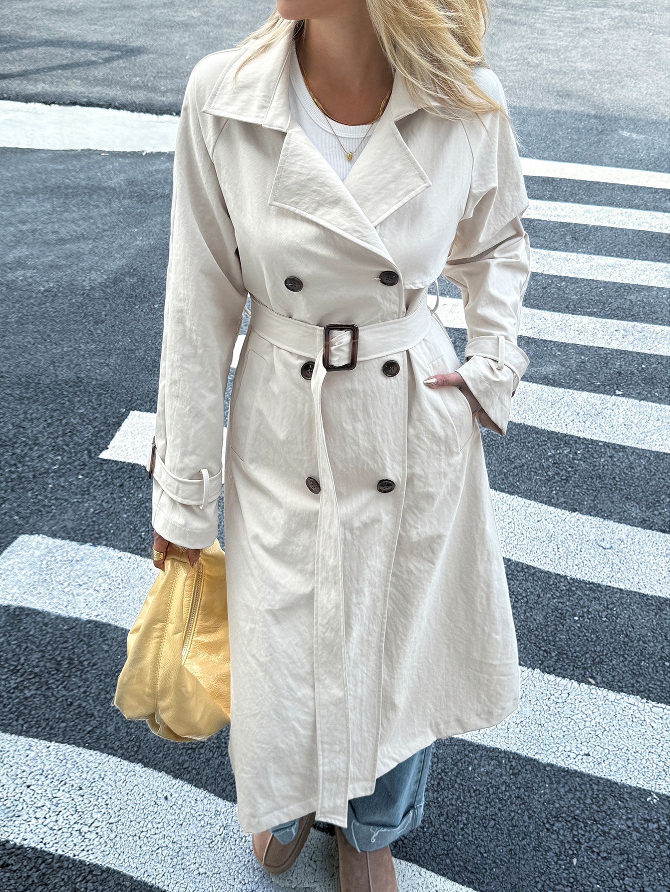 Classic Double-Breasted Trench Coat - HIGIANNA&reg;