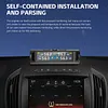 Tire Pressures Monitoring System with 4 Sensors Real-Time Pressure Monitor with Solar Charge and USB LCD Display for Cars SUVs Trailer & Light Trucks (External)