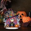 2D flach halloween hexe druck diy diamond painting desktop ornamente dekoration kit