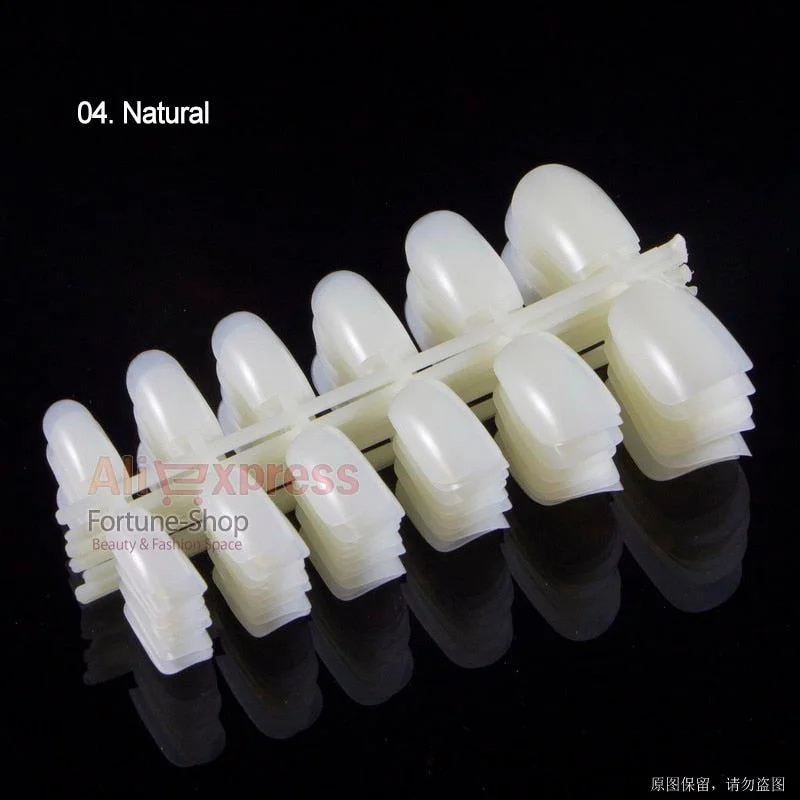 120pcs/pack 20 Colors Full Cover Nail Tips Short Design Fake Nails Square Faux Ongles Acrylic Frenc False Nails Art Tips Tools-Nail Inspo