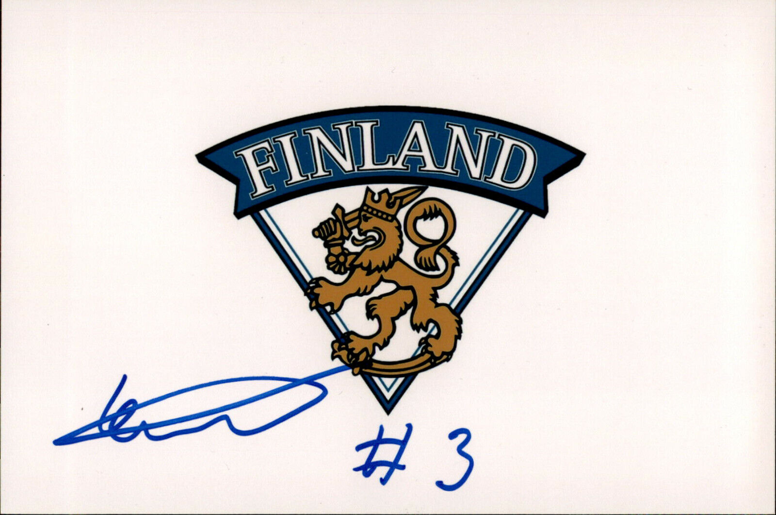 Kim Nousiainen SIGNED 4x6 Photo Poster painting TEAM FINLAND