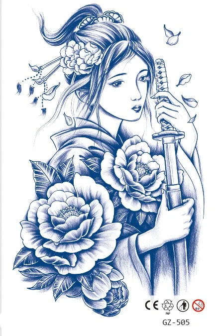 Temporary Waterproof Tattoo Stickers Talisman Get Love Disaster Elimination Juice Ink Men Women Chest Body Arm Fake Tatoo Beauty