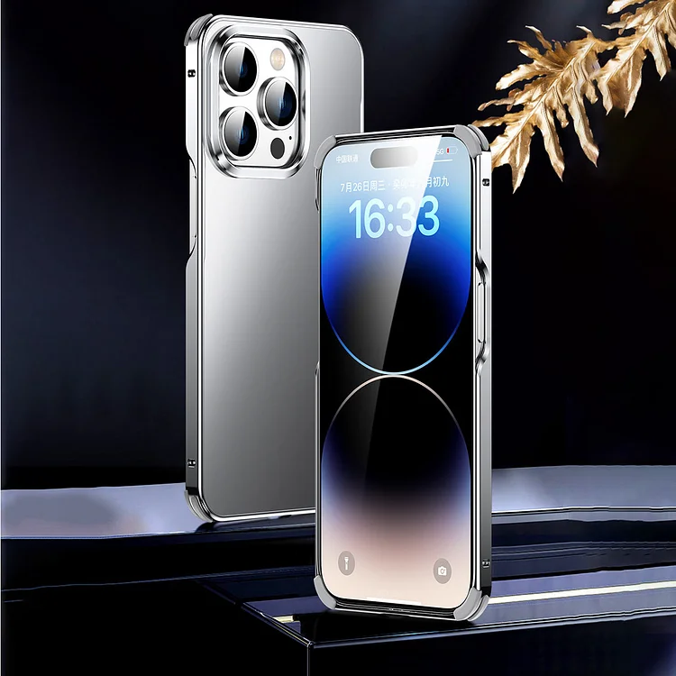 Suitable For iPhone 15 Series Metal Anti Drop Phone Case
