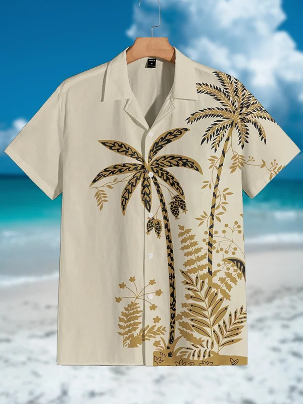 Men's Beach Coconut Trees Art Print Shirt
