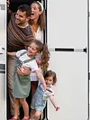 RV Screen Door Handle Adjustable Cross Bar for Travel Trailer Motorhome Camper