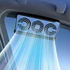 Solar Car Exhaust Fan Promoting Air Circulation Auto Cooling System (Black)