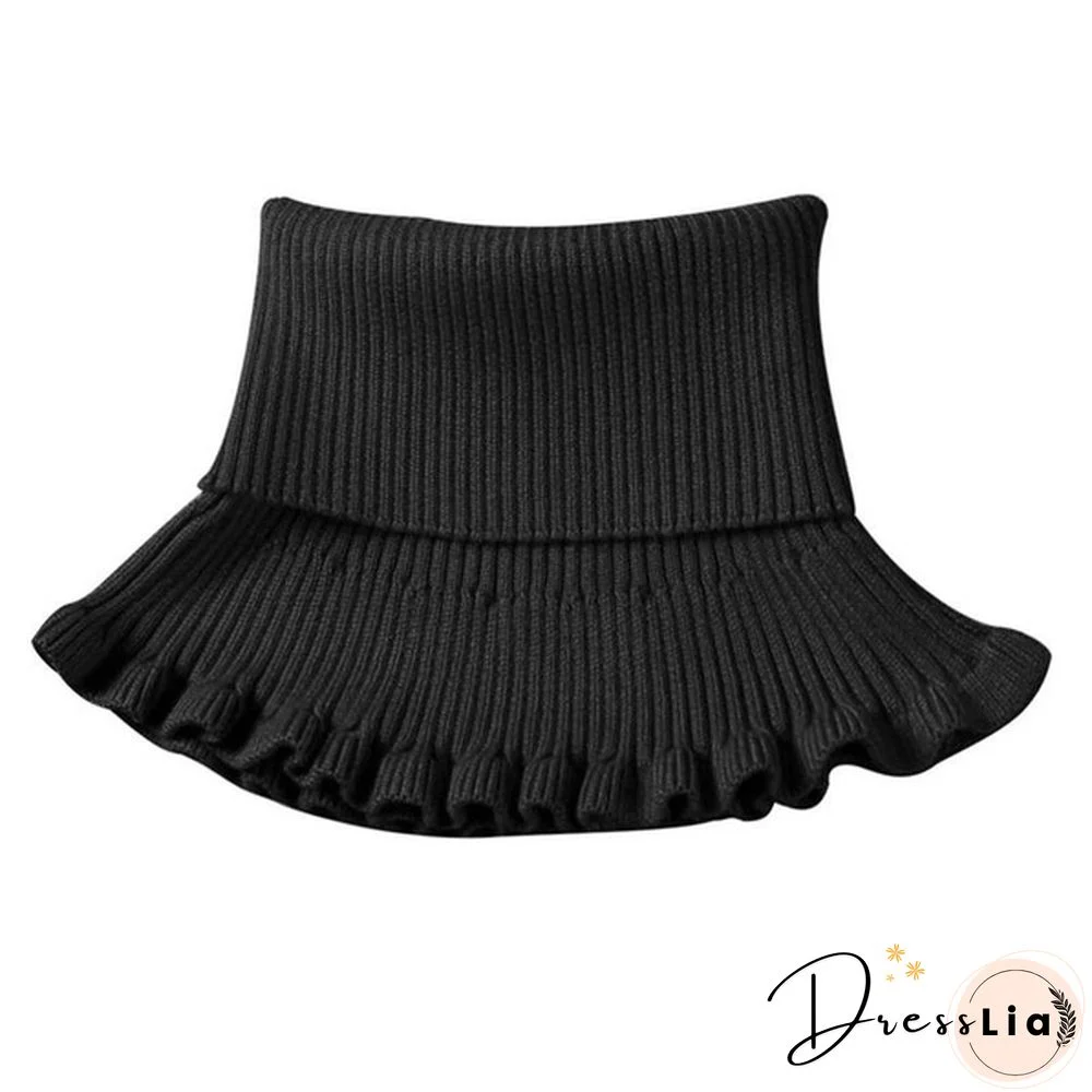 New Girl Ladies Women Fashion Knitted Detachable Fake Collar Scarf For Shirt Fake Collars