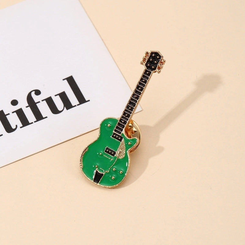 Casual Minimalist Pin Guitar Alloy Enamel Unisex Brooches
