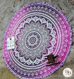 Hot Sale Ethnic Style 3D printing Bohemian beach towel multi-functional shawl Mat