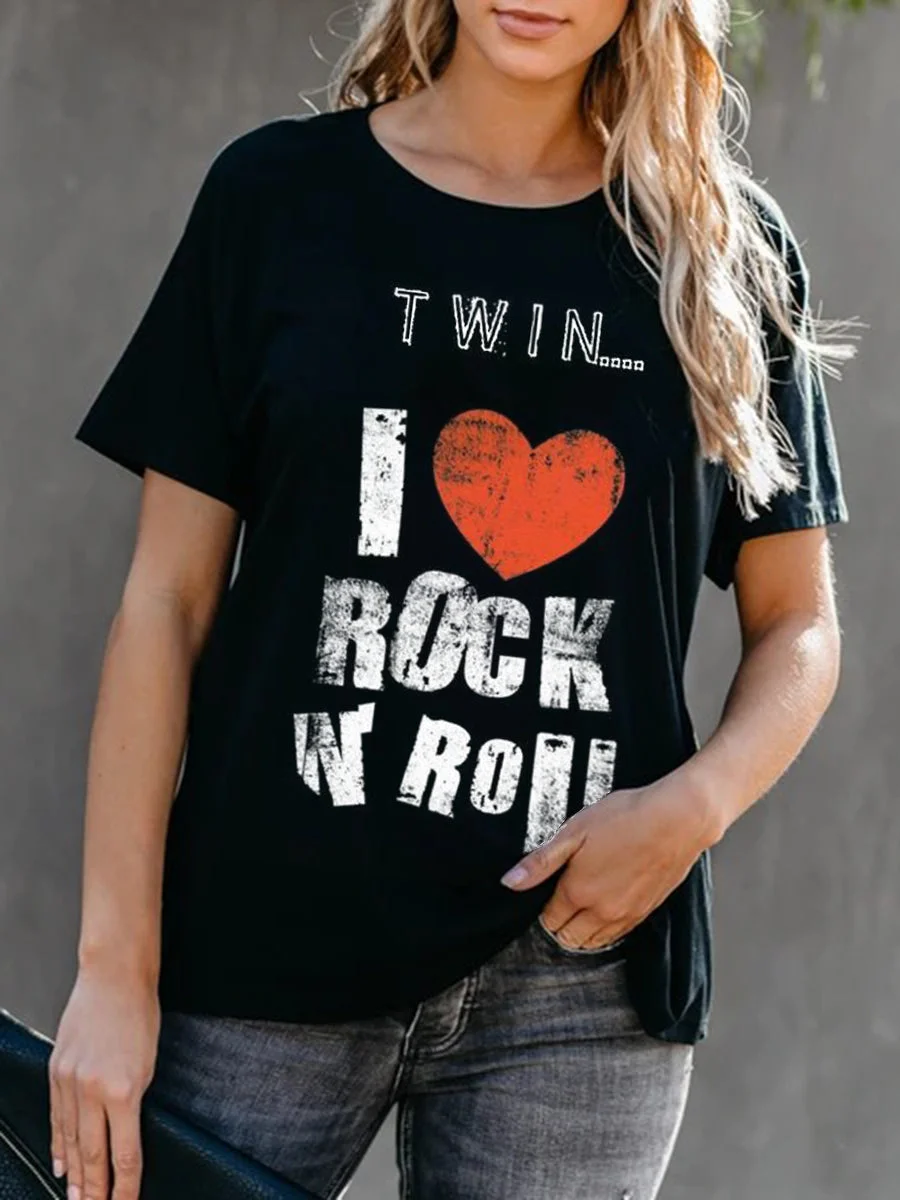 TWIN I LOVE ROCK ROLL T-shirt