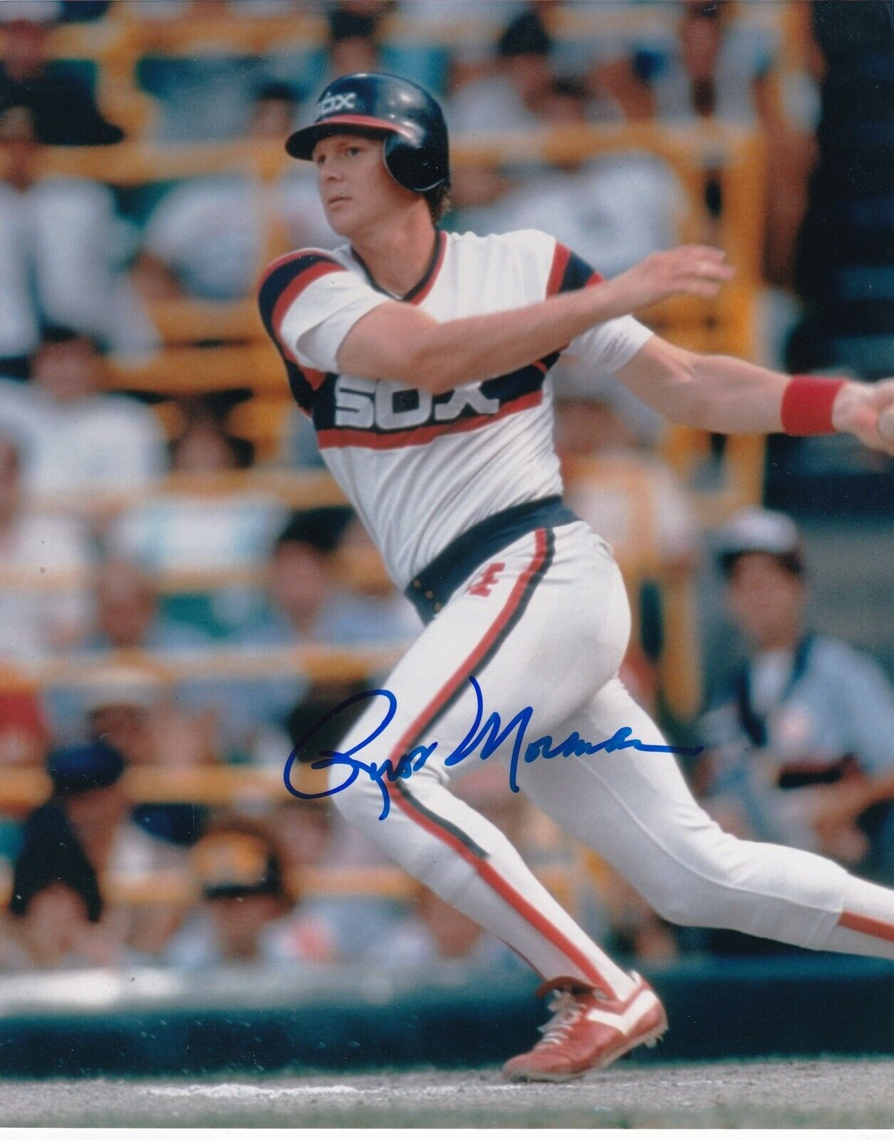 RUSS MORMAN CHICAGO WHITE SOX ACTION SIGNED 8x10