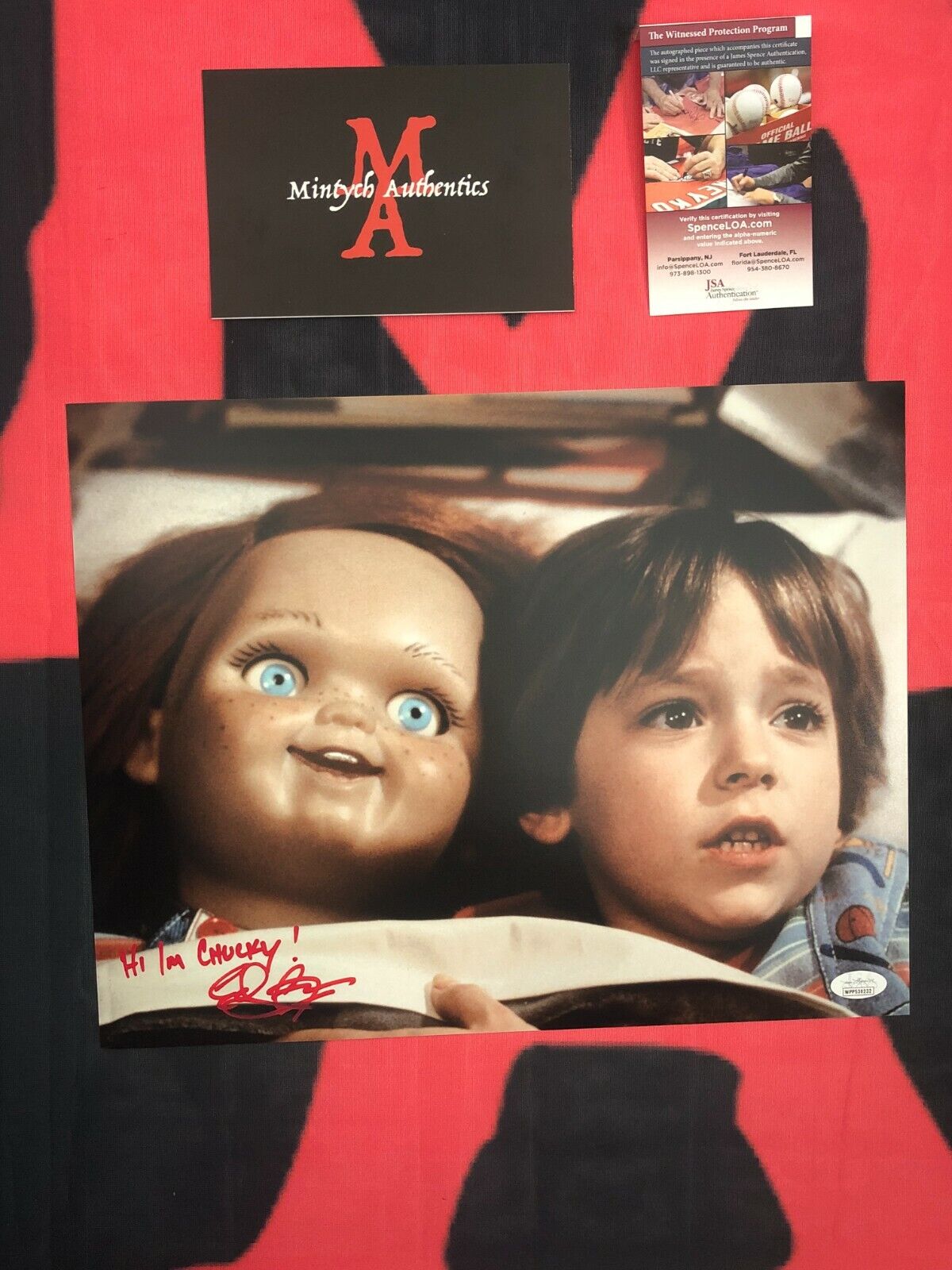 EDAN GROSS AUTOGRAPHED SIGNED 11x14 Photo Poster painting! CHILD'S PLAY! JSA COA! GOOD GUYS DOLL