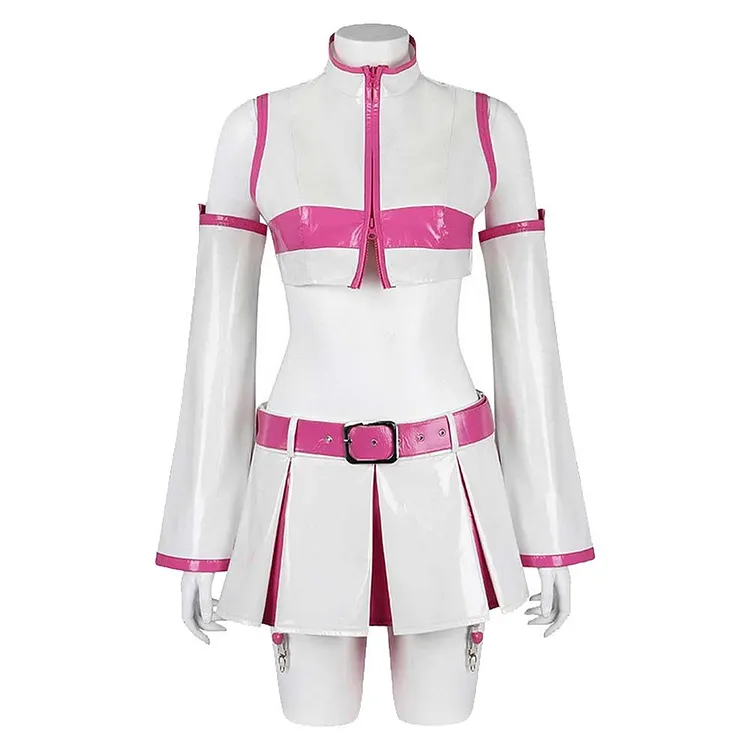 2.5 Dimensional Seduction (2024) Ririsa Amano White Dress Outfits Cosplay Costume Halloween Carnival Suit