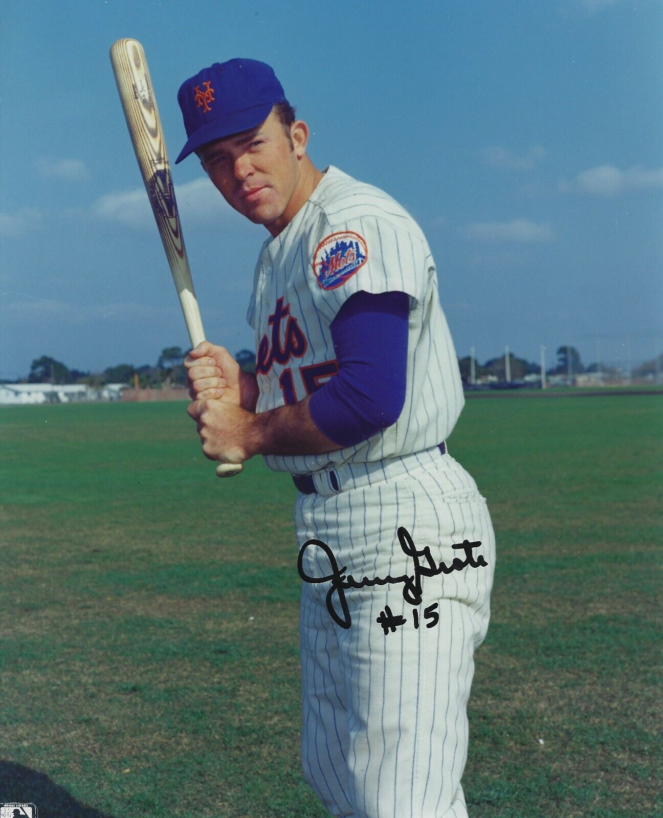 Autographed Jerry Grote 8x10 New York Mets Photo Poster painting - w/COA