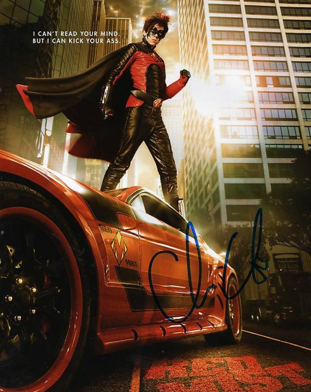 CHRISTOPHER MINTZ-PLASSE KICK-ASS SIGNED 8X10 PICTURE