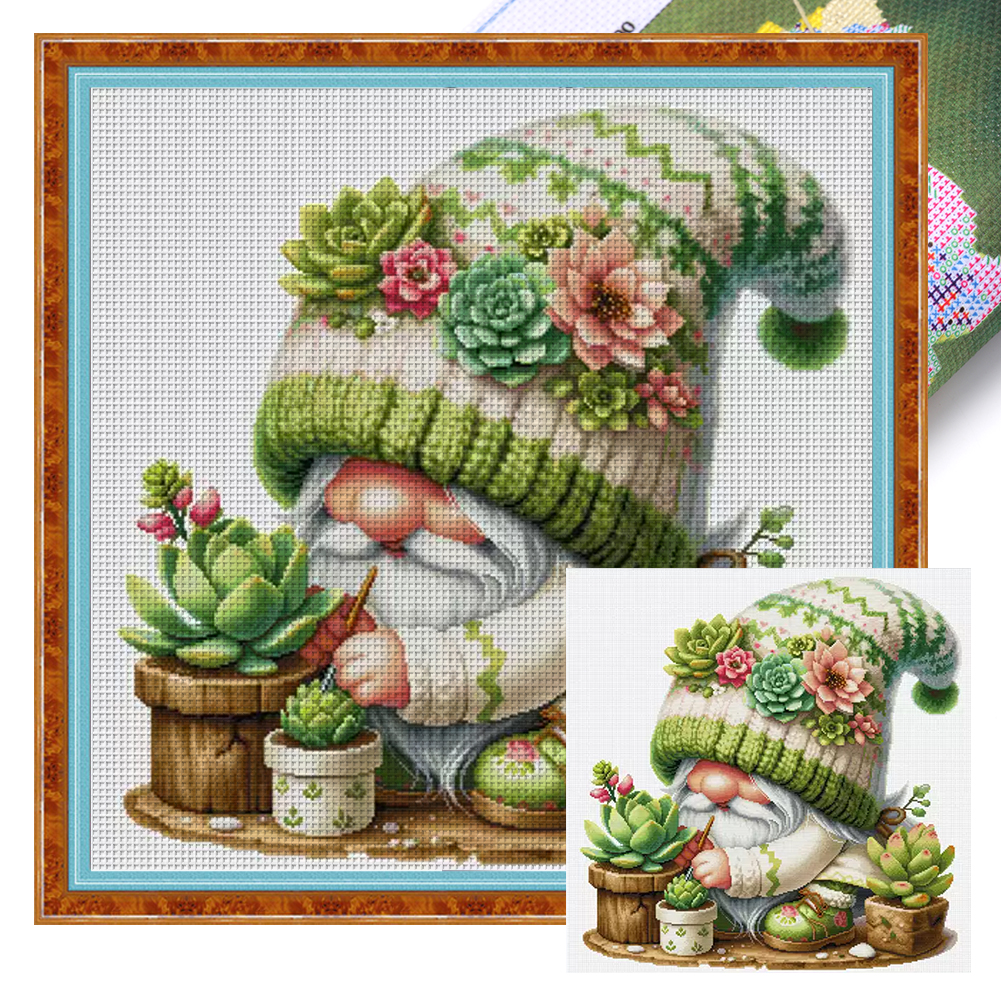 14CT Partial Embroidery Egyptian Cotton Thread Printed Cross Stitch Kit ...