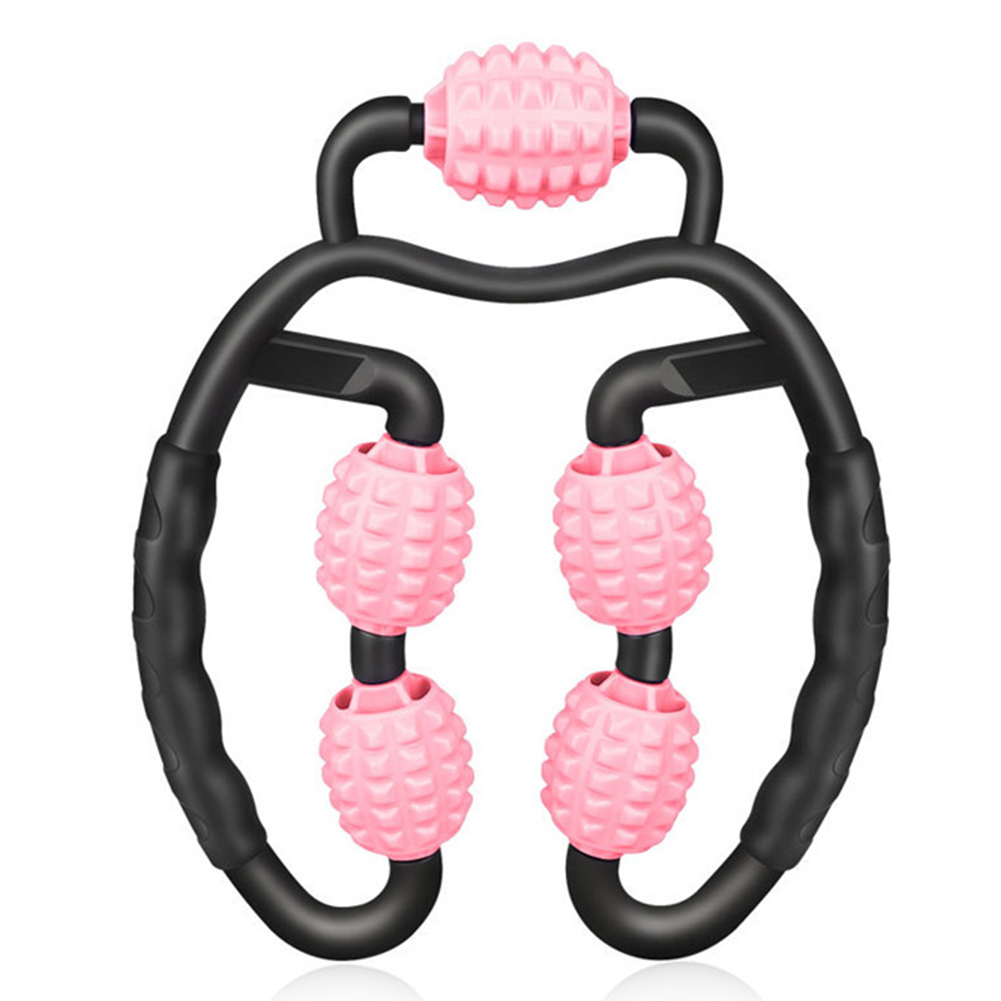 

Trigger Point Roller Massager Fitness Leg Neck Massage Tool (Black Pink), 501 Original