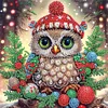 (US Local)4pack Xmas Owl-Crystal Rhinestone Diamond Painting(30x30cm)