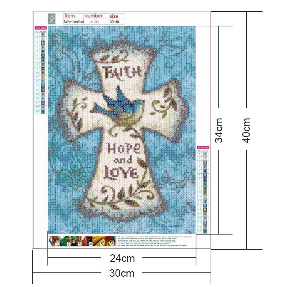 Diamond Painting - Full Round Drill - Cross(30*40cm)