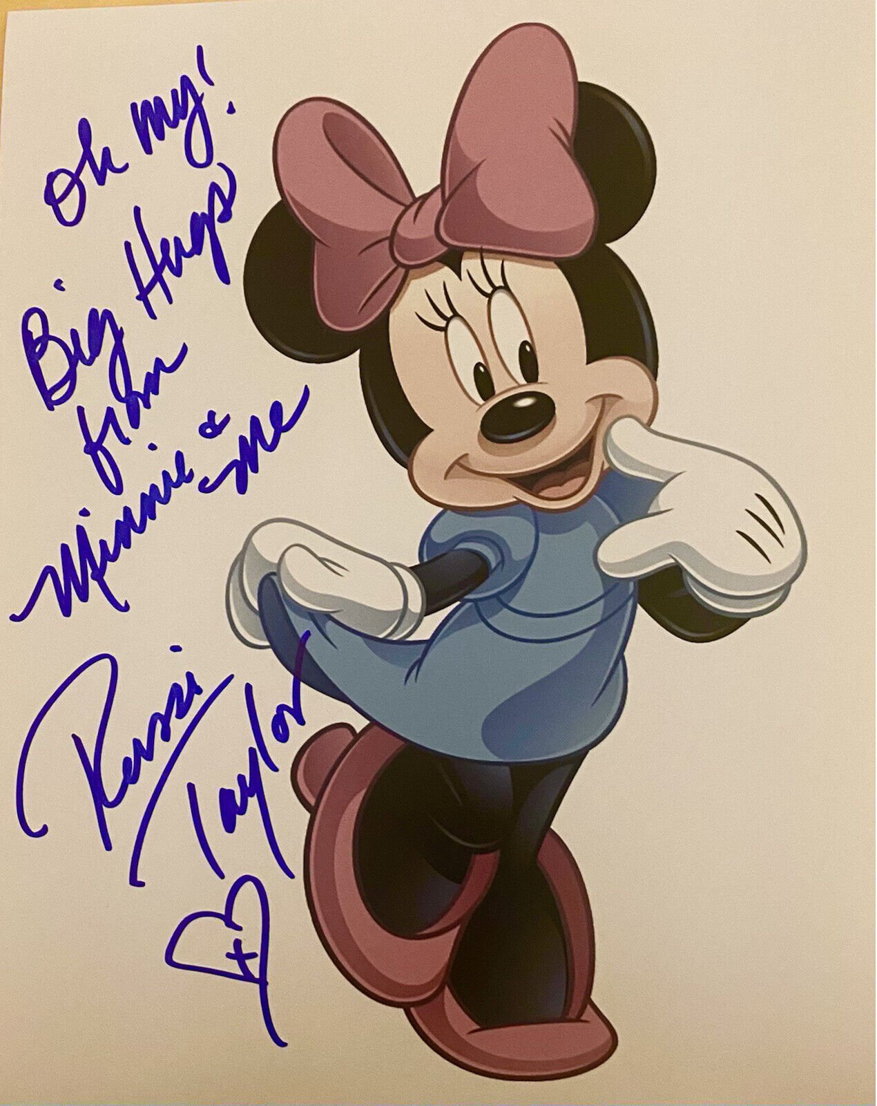 Russi Taylor Minnie Mouse Autographed Signed 8x10 Color Photo Poster painting Disney