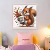 Coffee Squirrel-11CT Stamped Cross Stitch 40*40cm/15.75*15.75in tapestrymarket