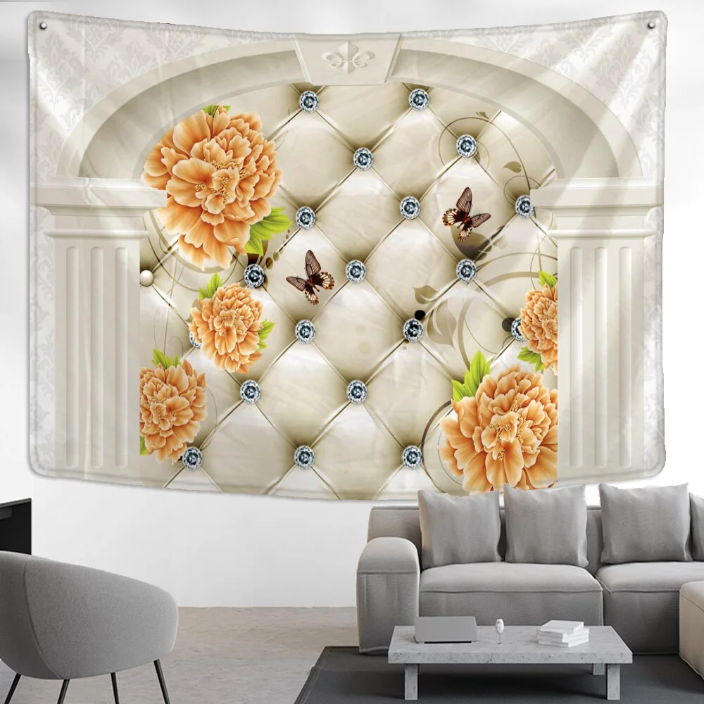 Nigikala Feather Tapestry Wall Hanging Bohemian Nordic Style Psychedelic Mystery Hippie Simple Home Decor