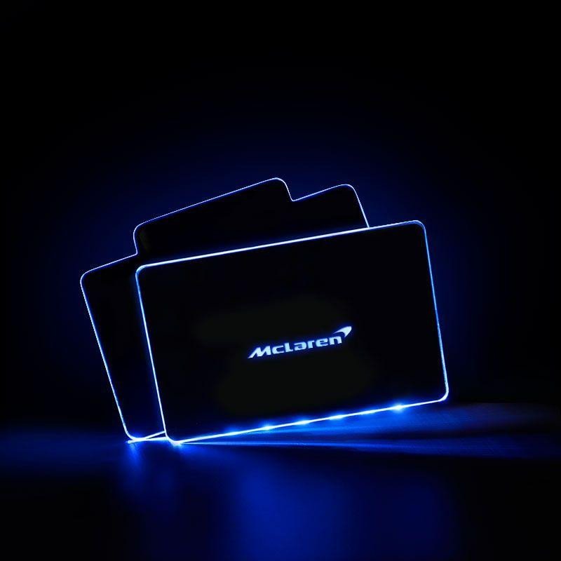 Mclaren Acrylic LED Car Floor Mat For Mclaren Atmosphere Light With RF Remote Control Car Interior Light Decoration voiturehub dxncar
