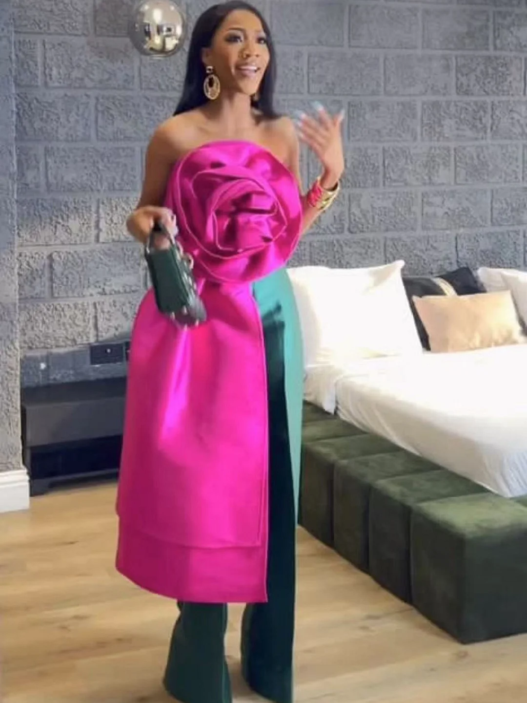 Sdrawing Sdrawing Spring And Summer New Design Three-Dimensional Flowers Ribbon Sexy Bare Back Zipper LX0113